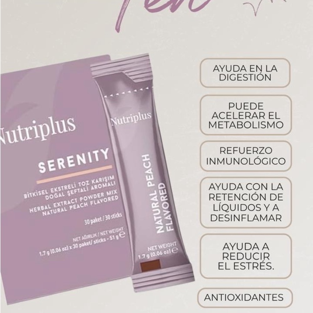 Serenity Natural Peach Flavored Skincare